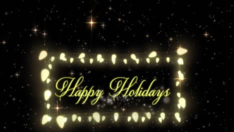 Animation-of-happy-holidays-text-over-fairy-lights-and-stars