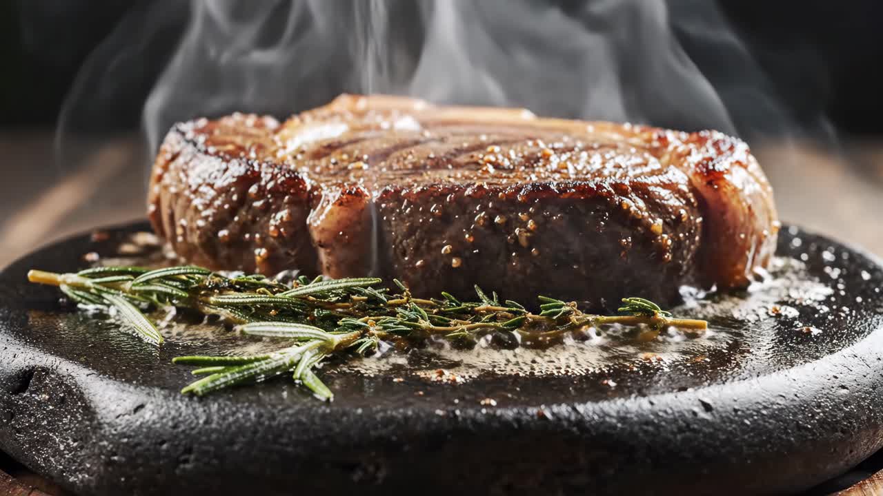 bistec a la parrilla con romero