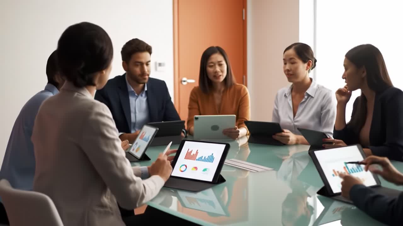 reunión de negocios en curso