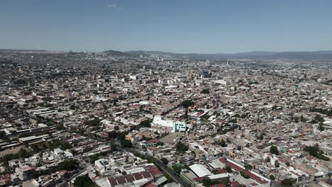 aerial view of city of guanajuato in mexico