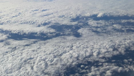 vista aérea de las nubes cumulus