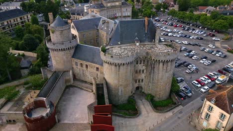 castle of the dukes of alencon, orne in normandie, france