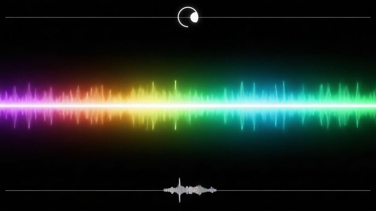 A Vibrant Journey Through Sound Waves: Exploring the Spectrum of Audio Frequencies in Two Dynamic Frames
