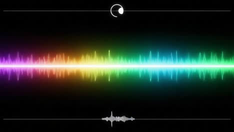 a vibrant journey through sound waves: exploring the spectrum of audio frequencies in two dynamic frames