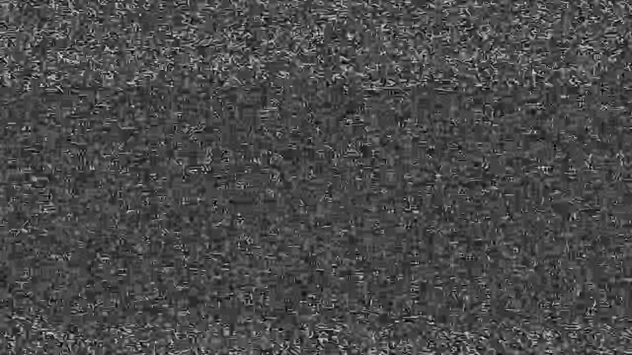 Classic static noise screen with loopable grain pattern for vintage TV effect