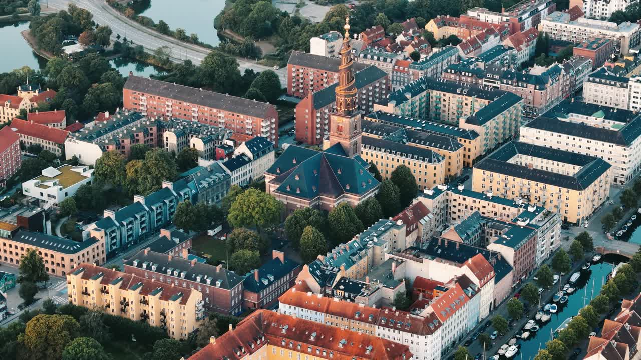 Aerial View of Copenhagen, Denmark