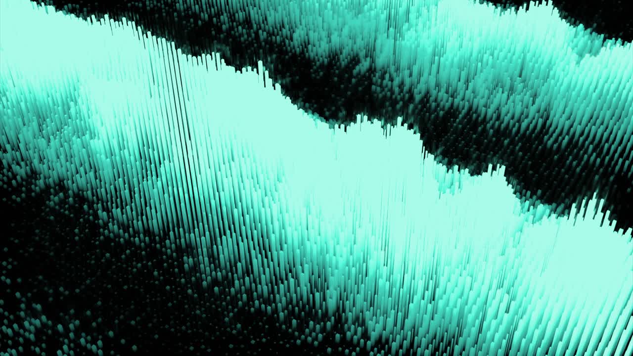 abstracto 3d patrón de onda de cian y negro