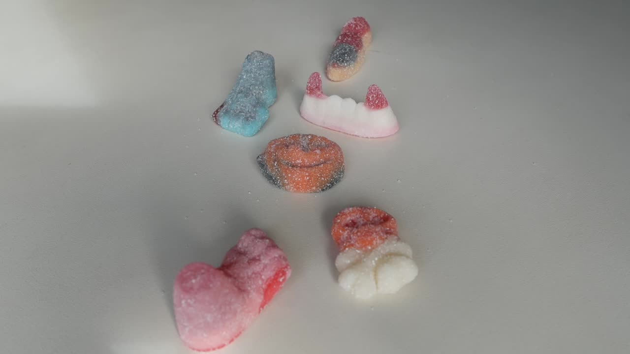 Colorful Halloween jellies evoke festive fun and sweet delight