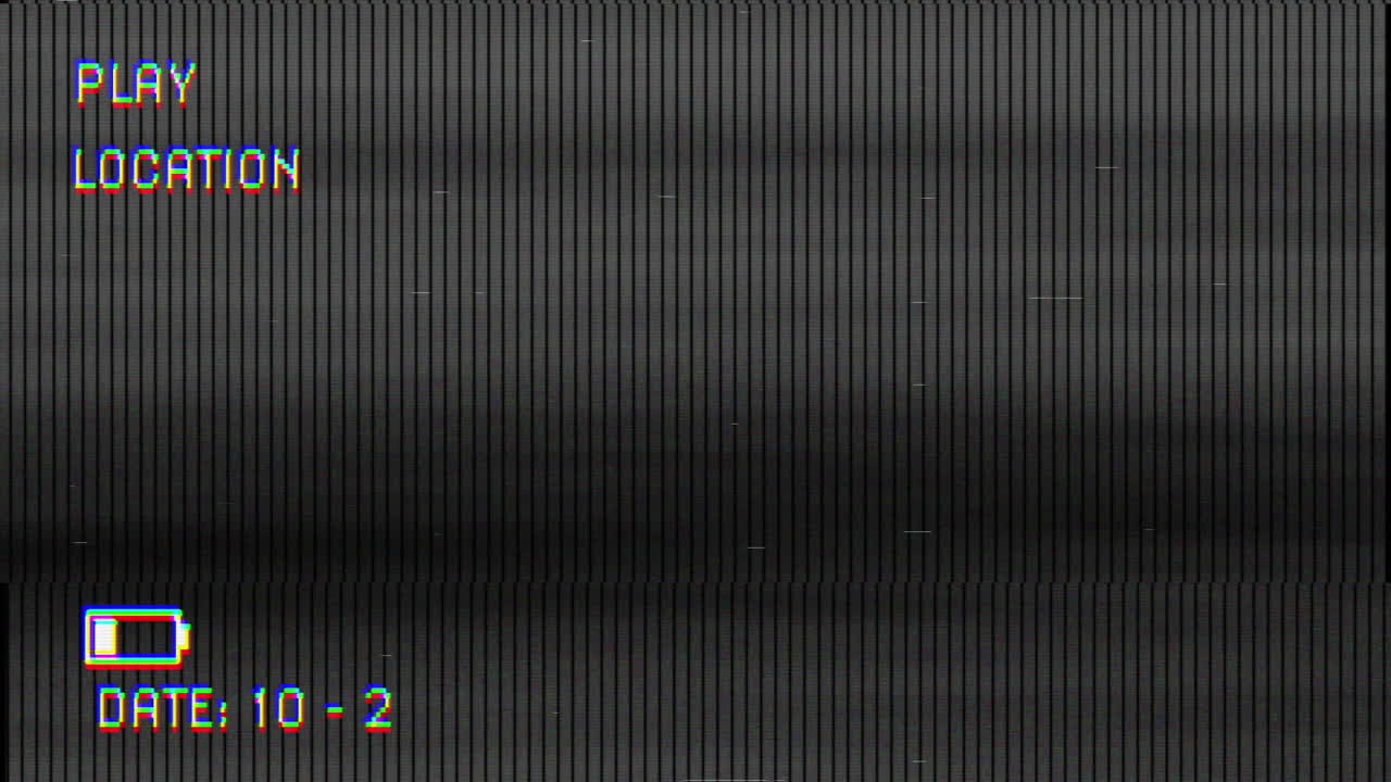 Digital animation of glitch vhs effect against black background