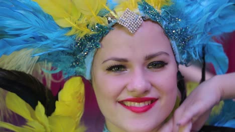 girl in carnival costume