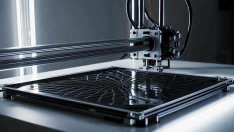 primer plano del proceso de impresión 3d