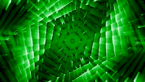 green geometric abstract pattern