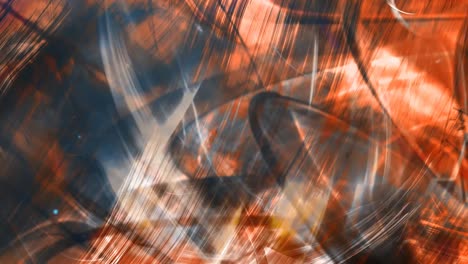 movimiento caótico naranja y negro de formas abstractas - animación de fondo de movimiento de bucle sin costuras de 4k