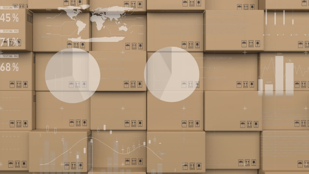 상자  ⁇ 어리 위에서 통계 처리의 애니메이션