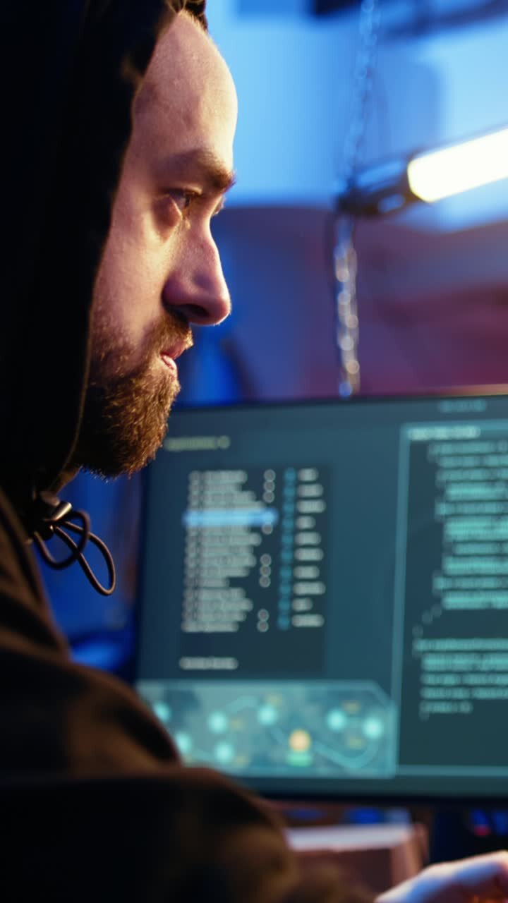 Hacker for vertikale videoer i et skjult tilfluktsrom er begeistret etter å ha klart å lansere et vellykket DDoS-angrep