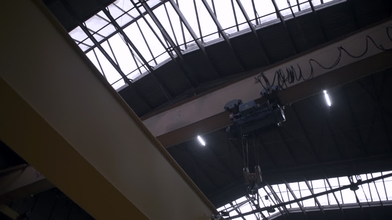 Industrial Crane in a Factory