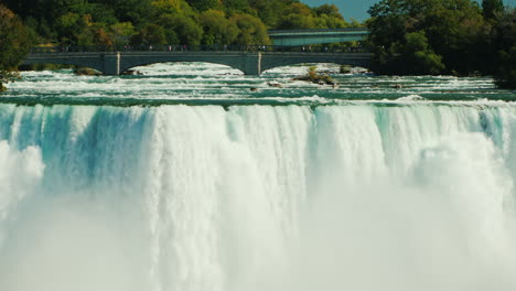 niagara falls and bridge across niagara river