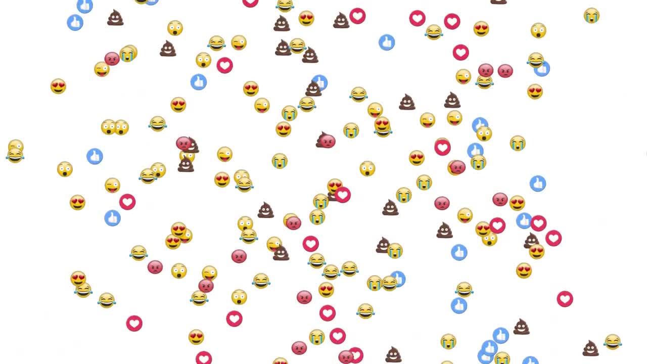 Emoticons falling