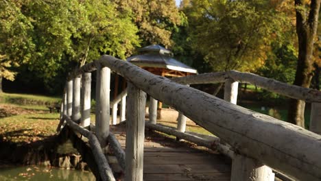 Rack-Fokus-Von-Der-Alten-Weißen-Holzbrücke