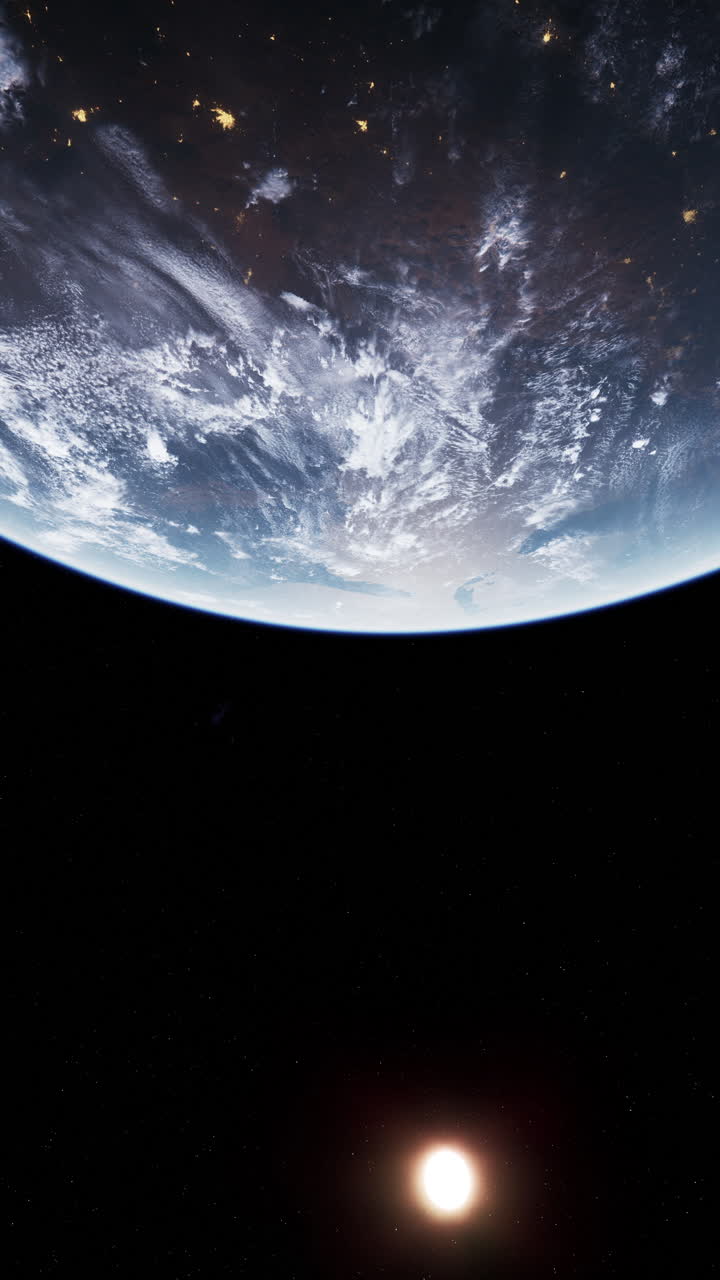 vista de la tierra desde la estación espacial