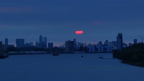a city of blue