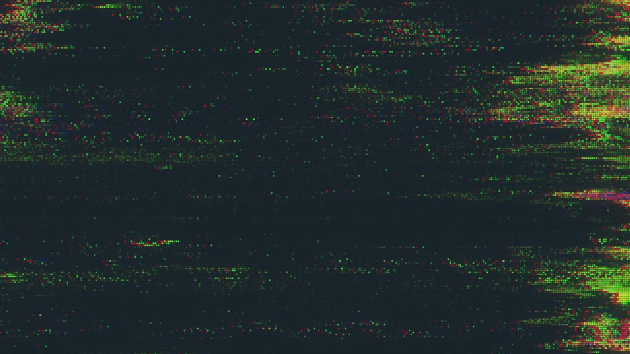 diseño único abstracto animación digital ruido de píxeles error de fallo daño de video