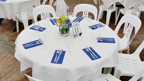 toma de un lugar de recepción de bodas