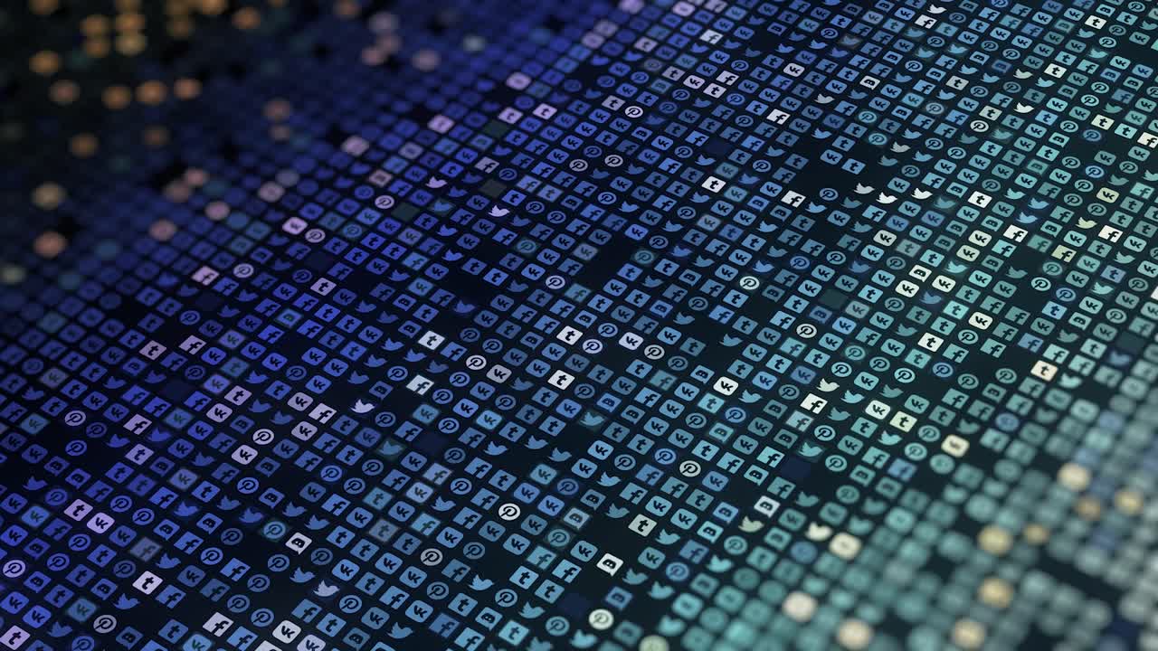 patrón de iconos de las redes sociales