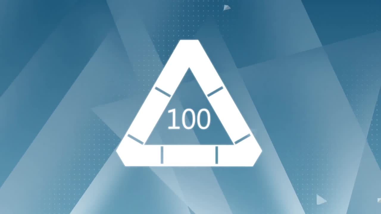 삼각형과 함께 배경을 보완하는 로딩 삼각형