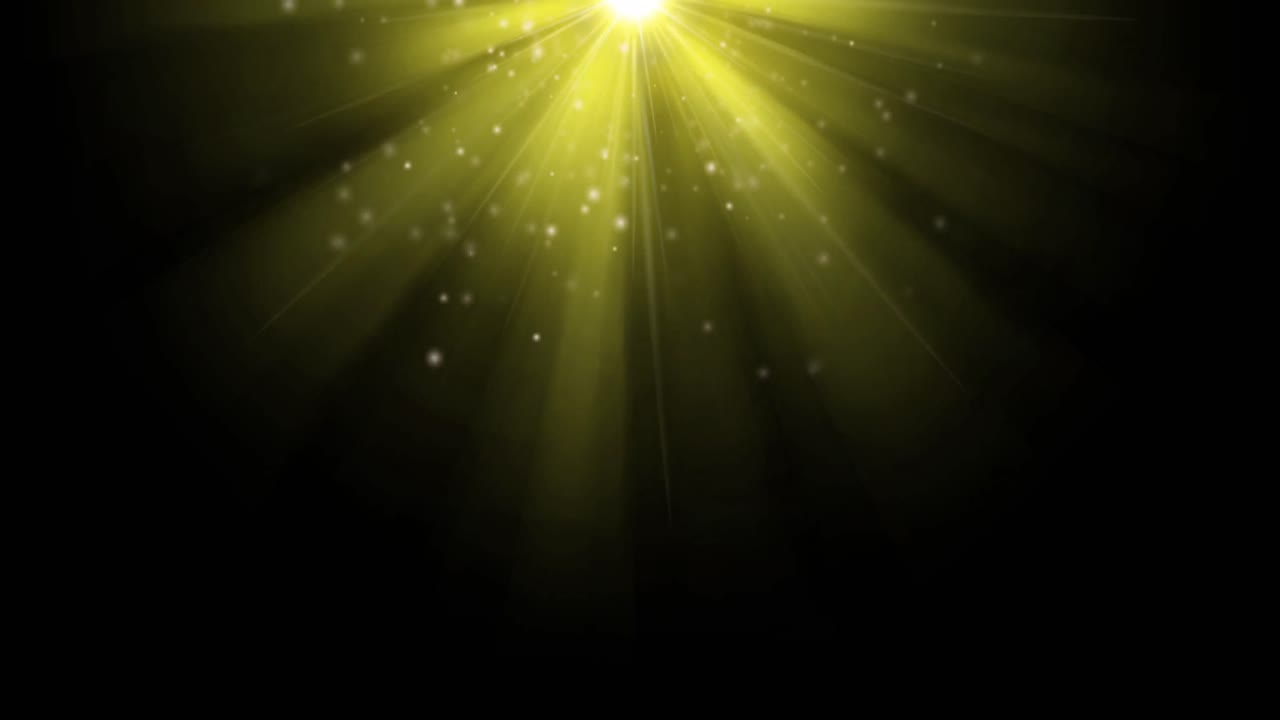 Animation of light trails on black background