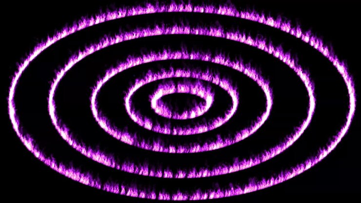 Flame color particle animation motion graphics