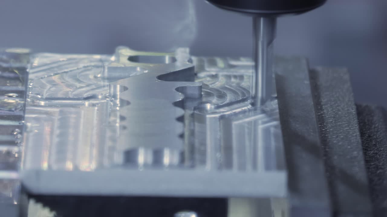 금속 가공 cnc 밀링 기계. 금속 절단 현대 가공 기술.