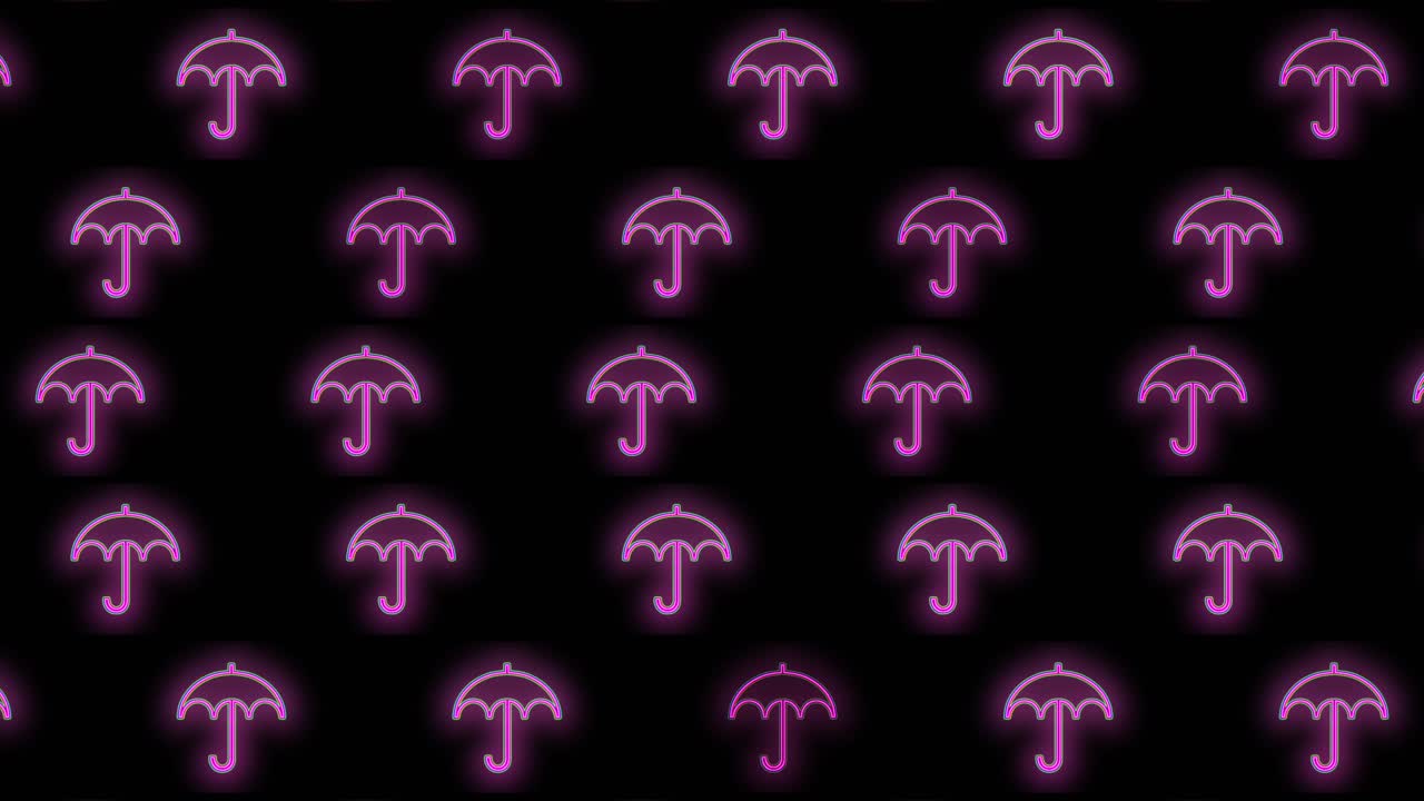 patrón de paraguas con luz led rosa neón pulsante 2