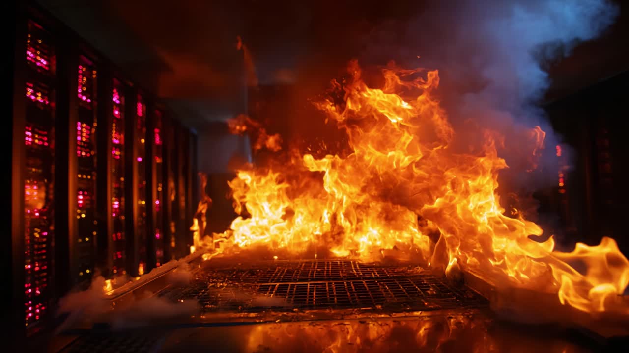 Massive Fire Erupts in Data Center, Threatening Servers with ...