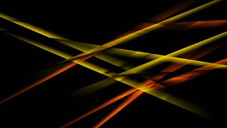 yellow and orange glossy stripes abstract motion background