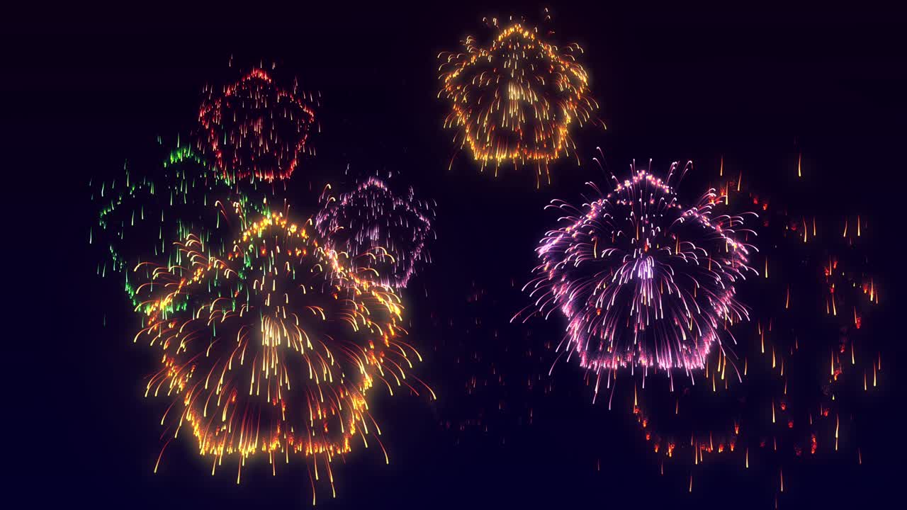 스타 입자 화재 작업 효과 애니메이션