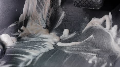 anonymous person doing car cleaning