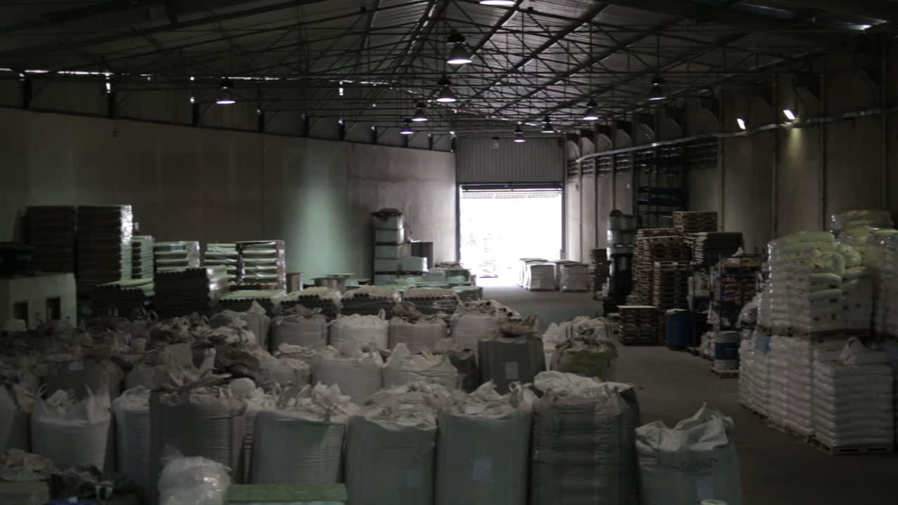 Overview of a plastic factory floor