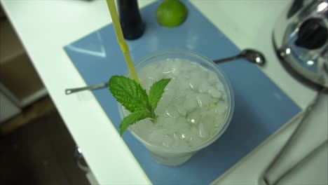 haciendo un mojito