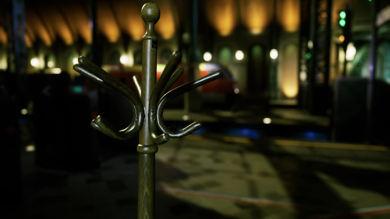 Interior of a stylish location with elegant furniture and dim lighting