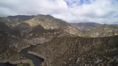 drone footage from angelous national forest california and san gabriel river