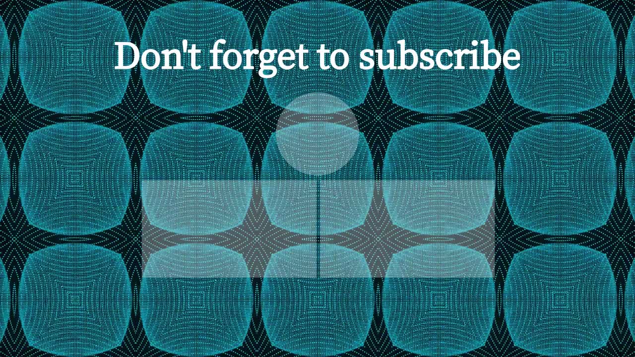 칼레이도스코프 패턴 엔드 카드 엔딩 스크린 모션 그래픽