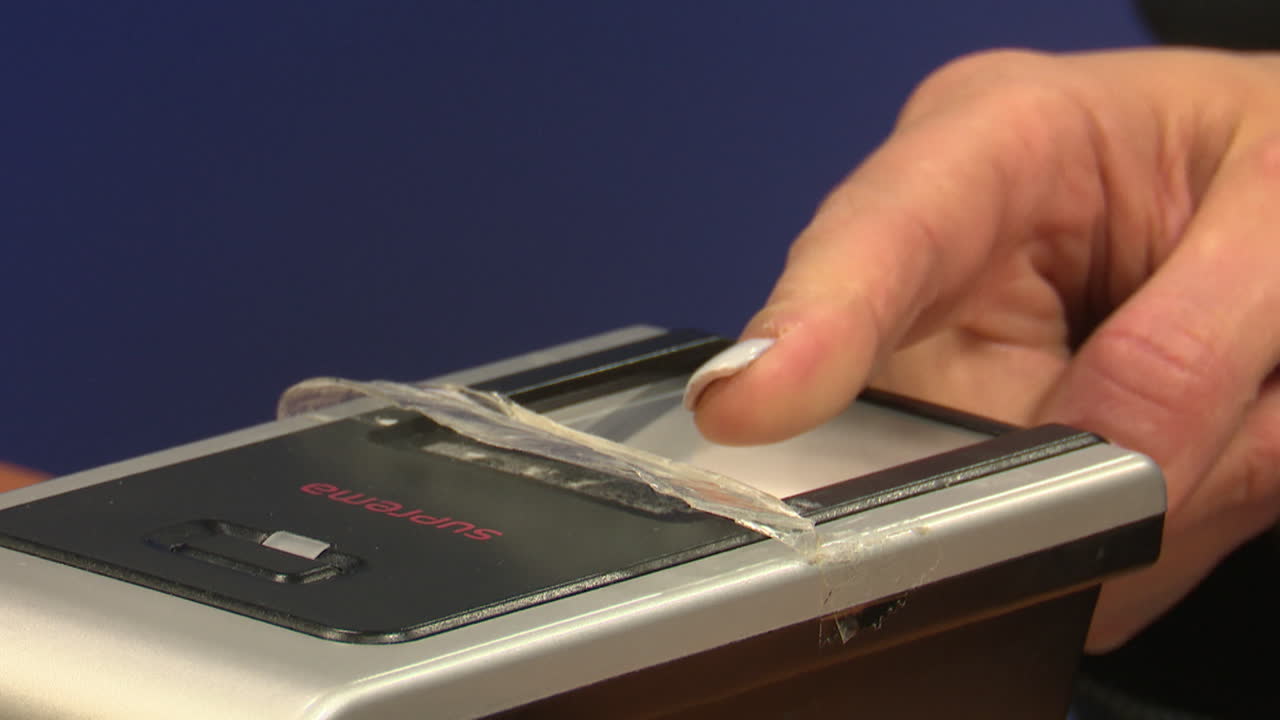 Using a fingerprint scanner