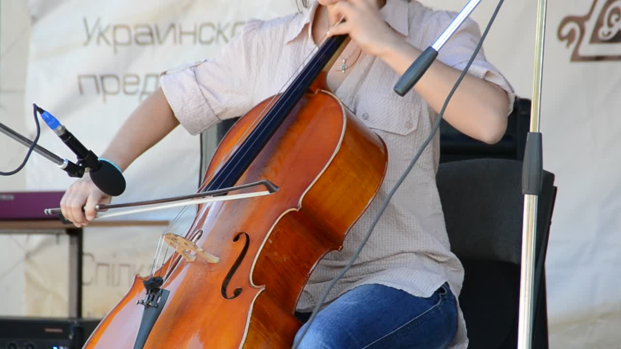 Rock konseri. Gitarist çalıyor. Uluslararası Dövme Sanatı Festivali "Dövme Figürleri Parkı - 2011"