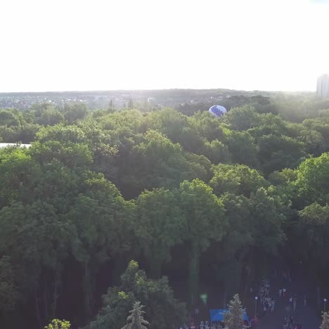 hot air balloons have completed filling up. hot air balloons have completed filling up and are ready to make their ascent in the summer