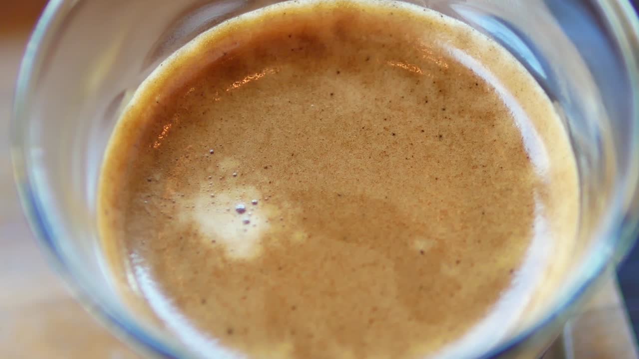 imágenes de primer plano de la crema de café