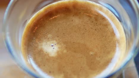 Close-Up-Footage-Of-Coffee-Crema