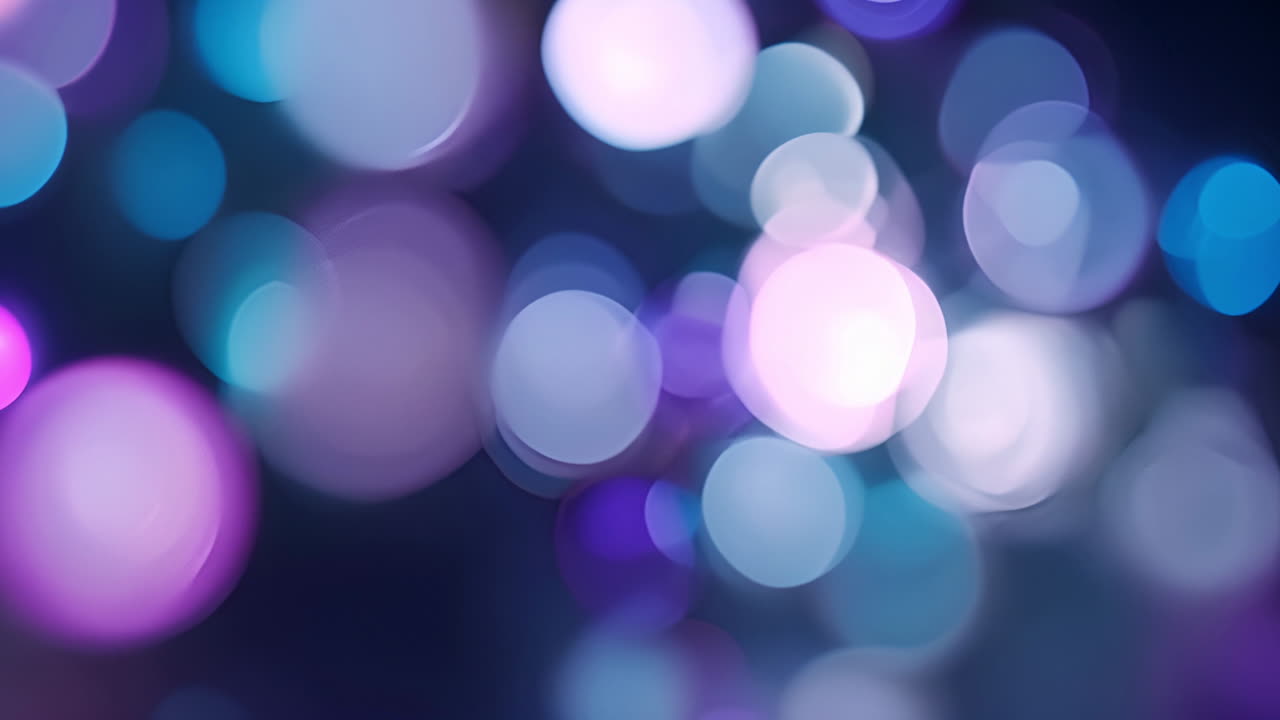 Vibrant Abstract Bokeh Lights Background