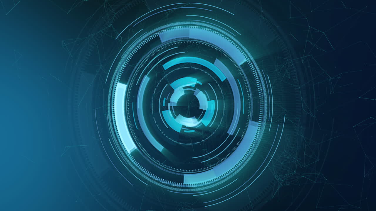 animazione di scansioni su sfondo blu