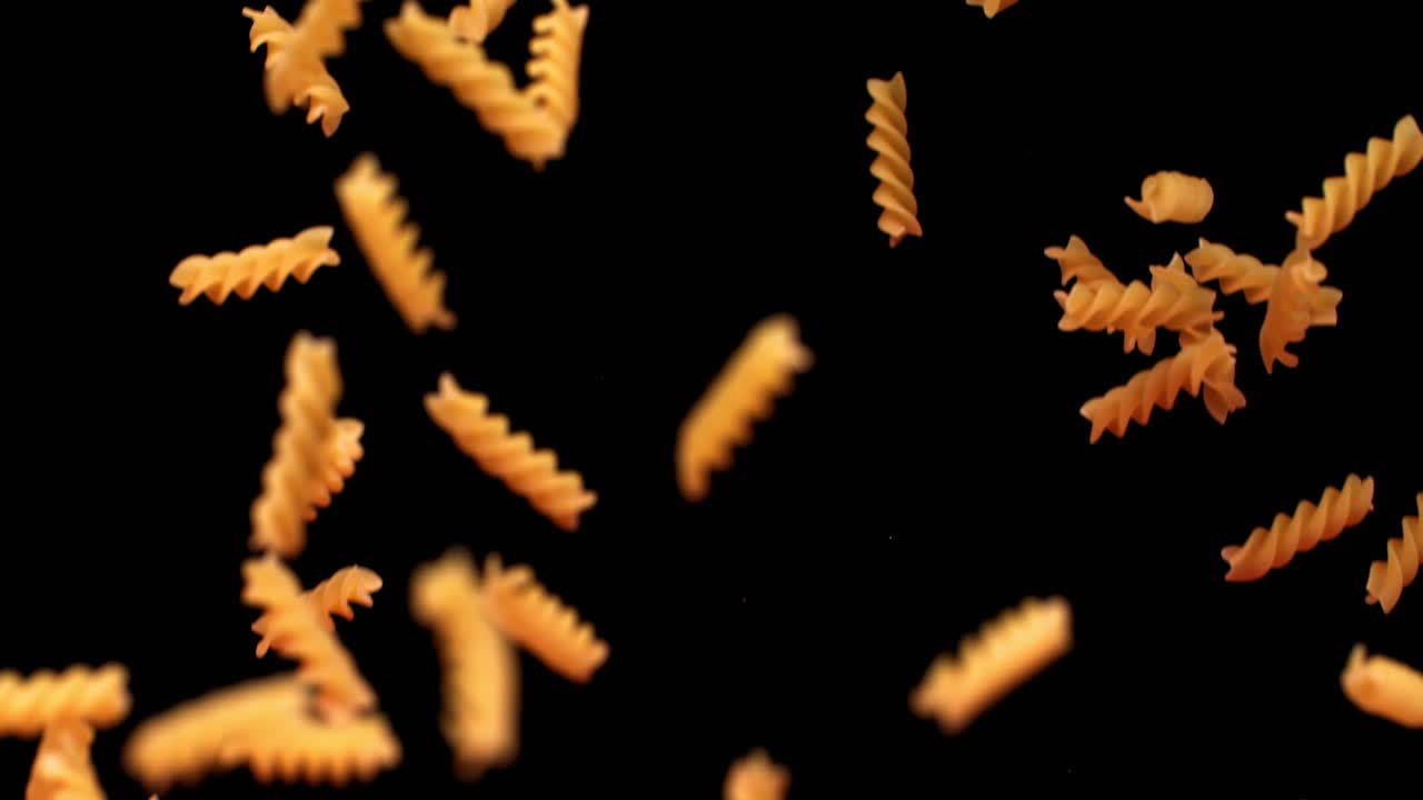 Falling Fusilli Pasta